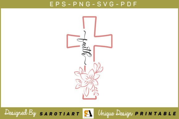 Christian SVG PNG T-shirt Faith Design: Graphics for Local Crafts Brands