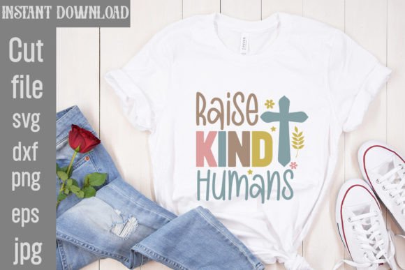 Raise Kind Humans SVG Cut File: Freebies & Graphics for Local Brands